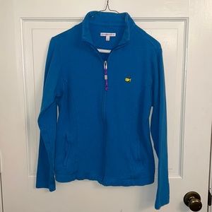 Peter Millar Blue Full-Zip Jacket with Masters Logo size Small